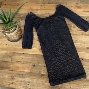 Black Long Sleeve Bebe Dress Small